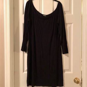 Off the shoulder ribbed dress from ASOS CURVE.